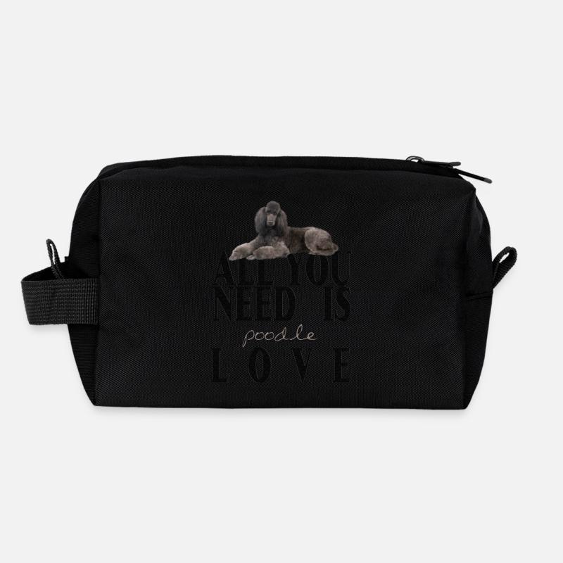 Caniche Trousse de toilette en tissu recyclé