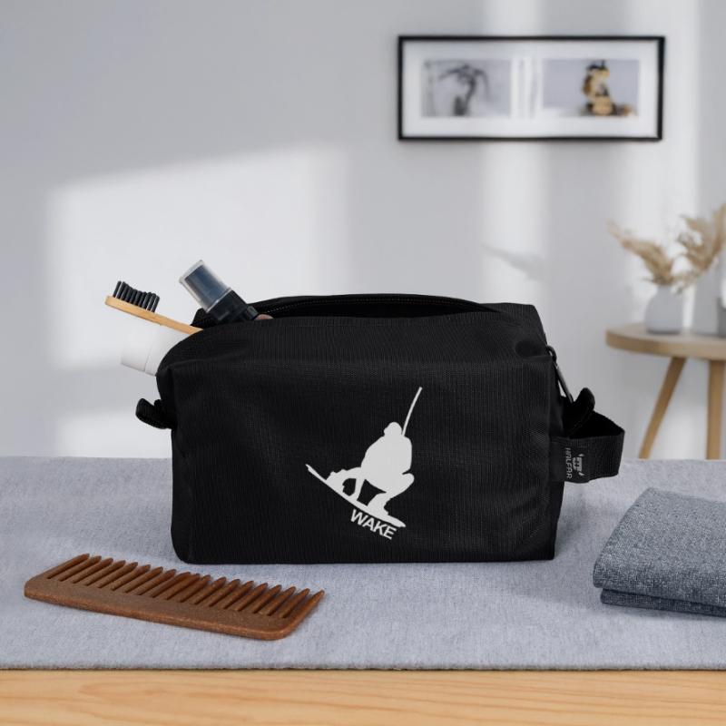 WAKEBOARD, WAKE, eau, câble, Raley, EAU,Invert Trousse de toilette en tissu recyclé