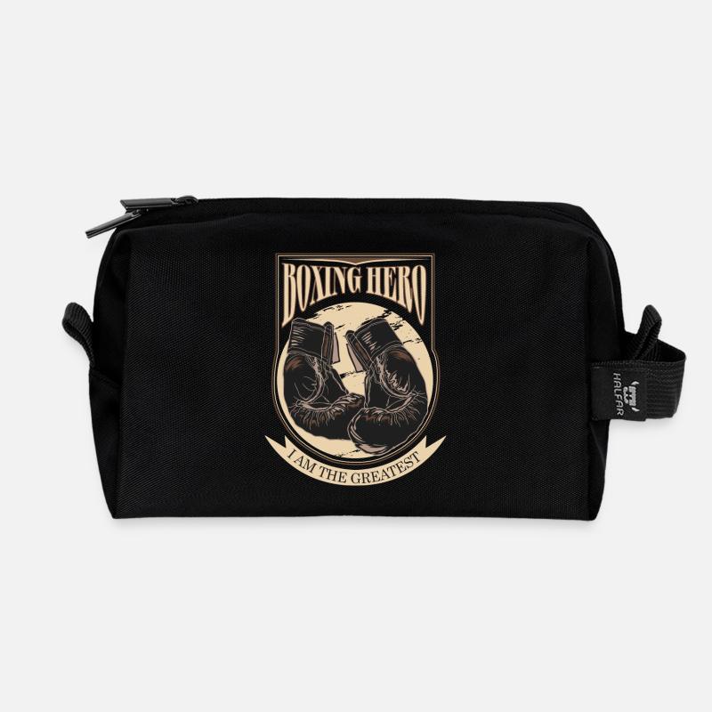 Boxing Hero - The Greatest - On Dark - Recycelte Kulturtasche - Schwarz