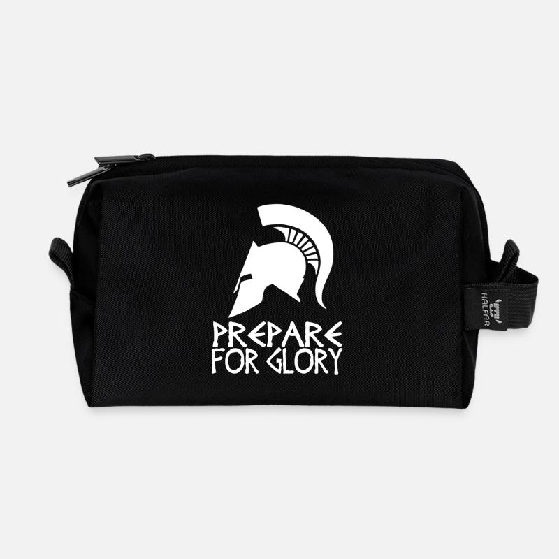 Sparta Prepare For Glory - Recycled Toiletry Zip Bag - black