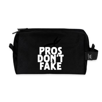 PROS DON'T FAKE - Trousse de toilette en tissu recyclé - noir - Devant