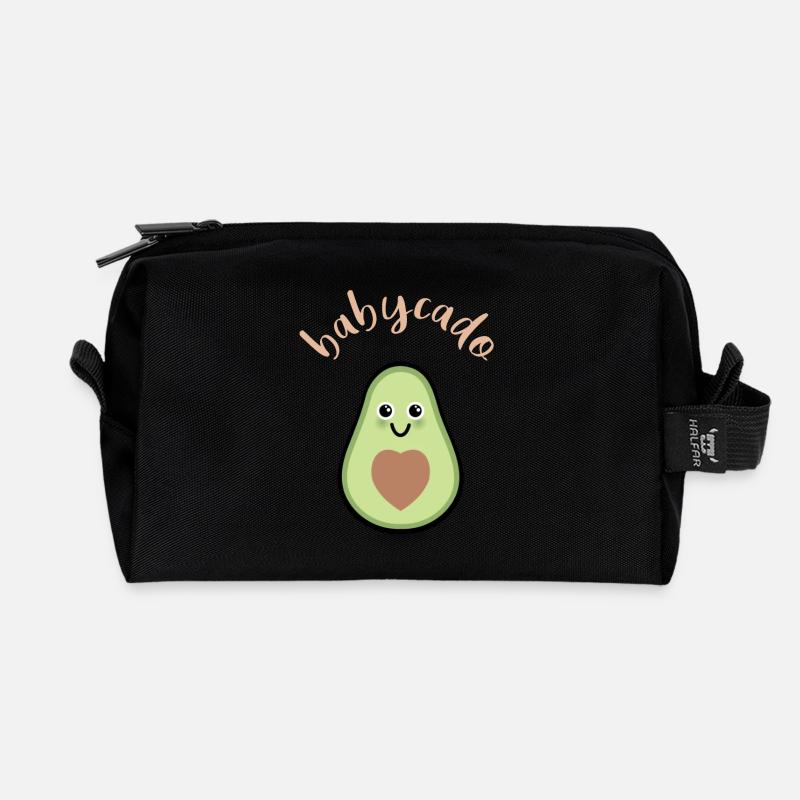 Grossesse Bébé Naissance - Trousse de toilette en tissu recyclé - noir