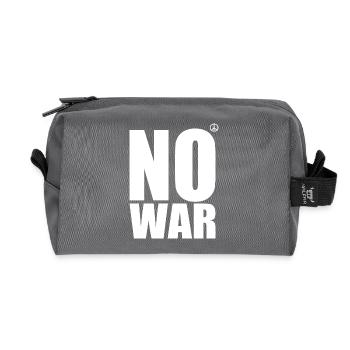 No war - Recycelte Kulturtasche - Anthrazit - Vorne