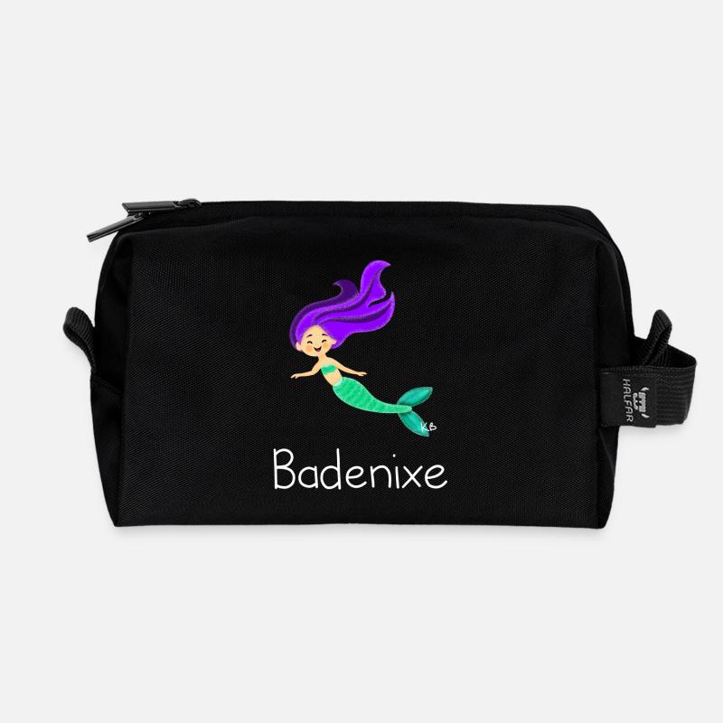Badenixe - Recycelte Kulturtasche - Schwarz