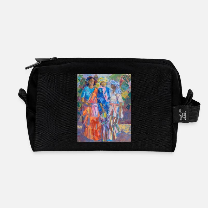 Per Stenius Painting - Recycled Toiletry Zip Bag - black