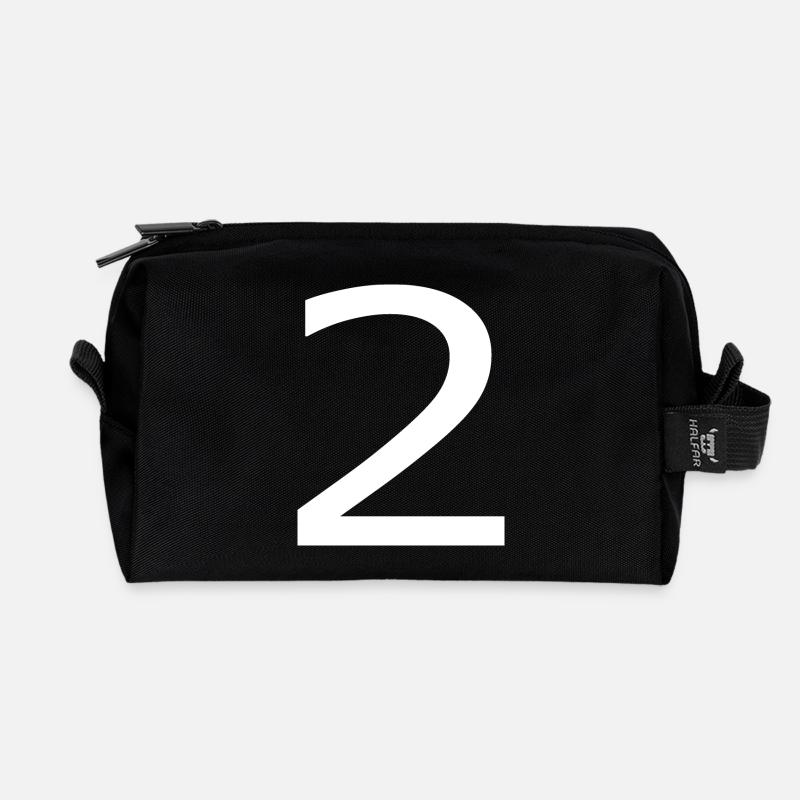 2 - Recycelte Kulturtasche - Schwarz