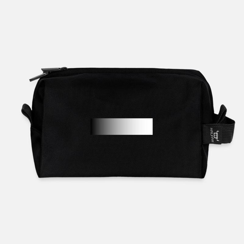 Grauzonen - Recycelte Kulturtasche - Schwarz
