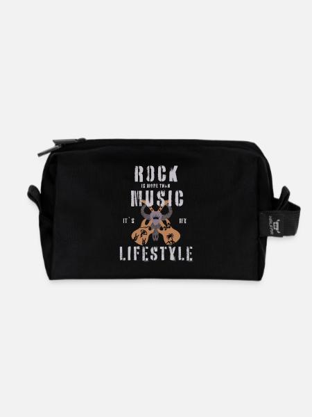 Lifestyle Rock Music - Recycelte Kulturtasche - Schwarz