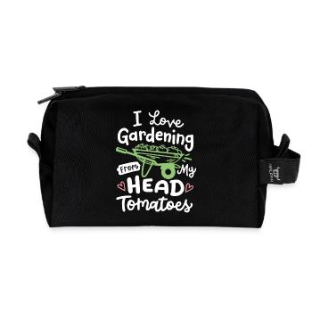 Gartenarbeit Gärtner - Recycelte Kulturtasche - Schwarz - Vorne