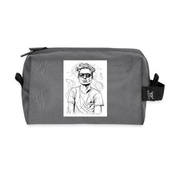 Garçon cool - Trousse de toilette en tissu recyclé - anthracite - Devant