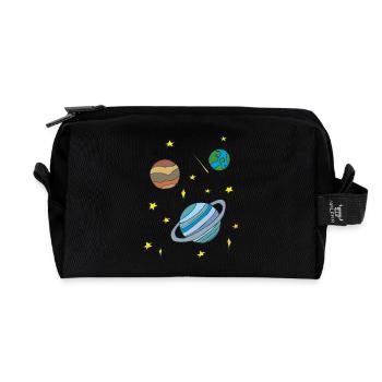 galaxy - Recycelte Kulturtasche - Schwarz - Vorne