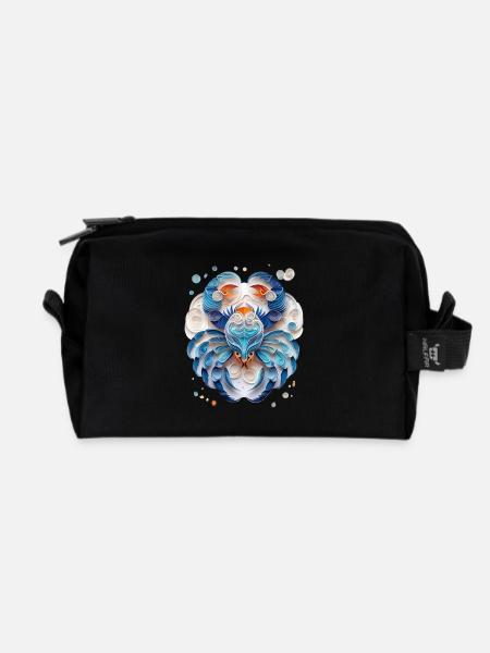 Sternzeichen Krebs - Recycelte Kulturtasche - Schwarz