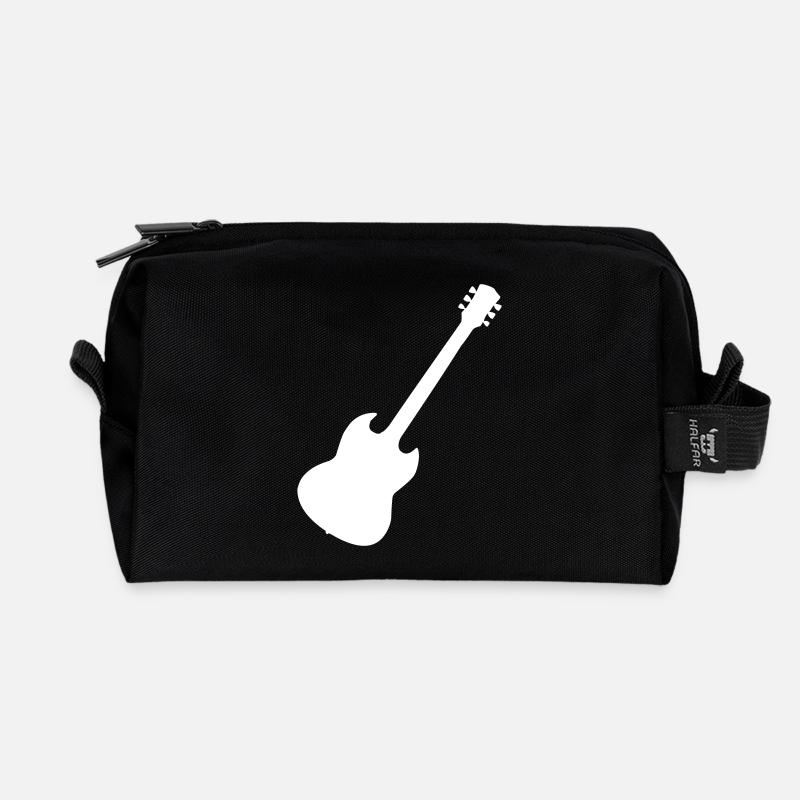 gitarre - Recycelte Kulturtasche - Schwarz