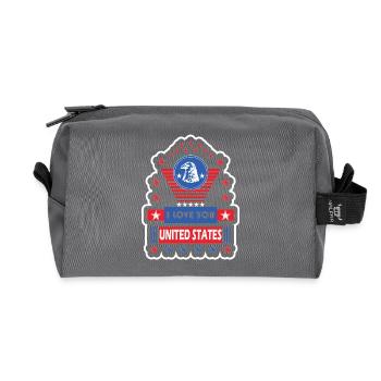 I LOVE YOU UNITED STATES 2025 - Trousse de toilette en tissu recyclé - anthracite - Devant