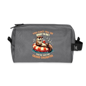 You Are Not My Granddaughter - Trousse de toilette en tissu recyclé - anthracite - Devant