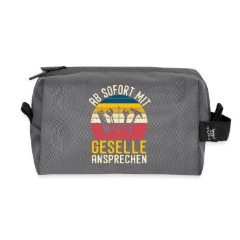 Automotive Mechatronics Technician Journeyman Gift - Recycled Toiletry Zip Bag - anthracite - Front