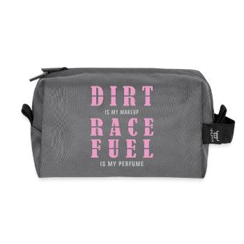 Dirt Track Racing - Recycled Toiletry Zip Bag - anthracite - Front