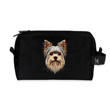 Yorkshire Terrier - Recycled Toiletry Zip Bag - black - Front
