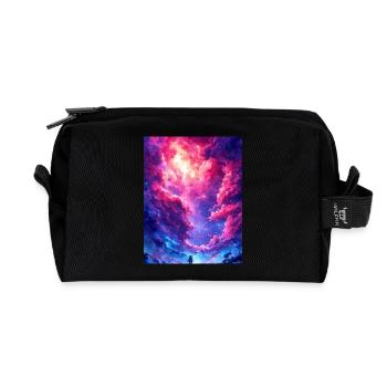 Magical Sunset - Recycled Toiletry Zip Bag - black - Front