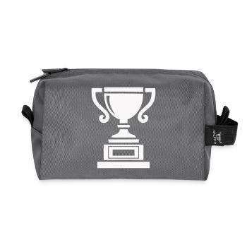 cup - Recycled Toiletry Zip Bag - anthracite - Front