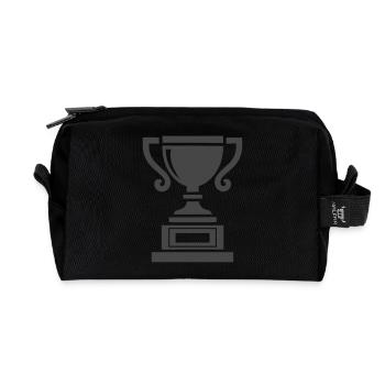cup - Recycled Toiletry Zip Bag - black - Front