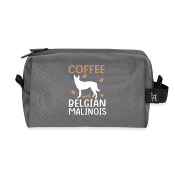 Belgischer Malinois - Recycelte Kulturtasche - Anthrazit - Vorne