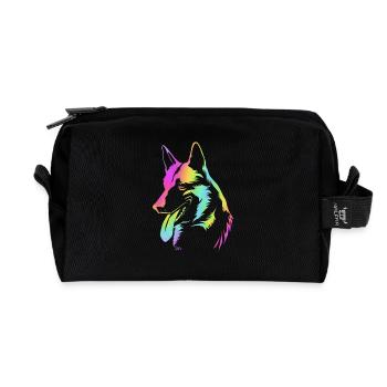 Belgischer Malinois - Recycelte Kulturtasche - Schwarz - Vorne