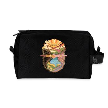 Akzeptanz und Einheit - Diversität umarmen Kunstwerke - Recycelte Kulturtasche - Schwarz - Vorne