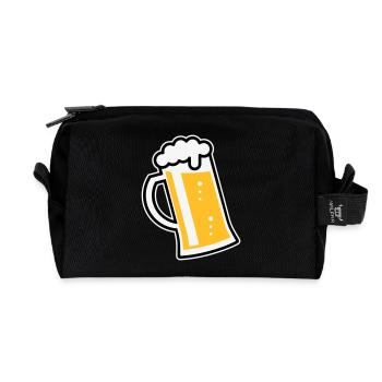 XLustiges Design Für Fröhliche Anlässe (L / 3) - Recycelte Kulturtasche - Schwarz - Vorne