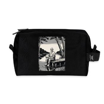 Tattoo Art Artist Gift - Recycled Toiletry Zip Bag - black - Front