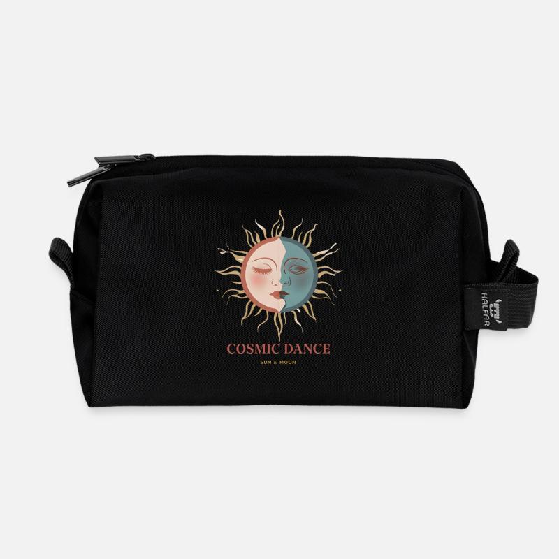 Cosmic Dance Spirituell Geschenk - Recycelte Kulturtasche - Schwarz