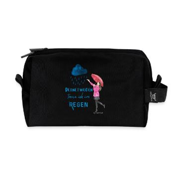 Rain Ryberg – Words to wear - Recycelte Kulturtasche - Schwarz - Vorne