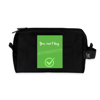 You cant buy authenticity - Trousse de toilette en tissu recyclé - noir - Devant