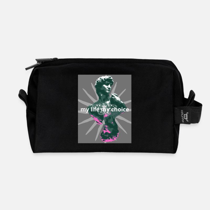 David - Trousse de toilette en tissu recyclé - noir