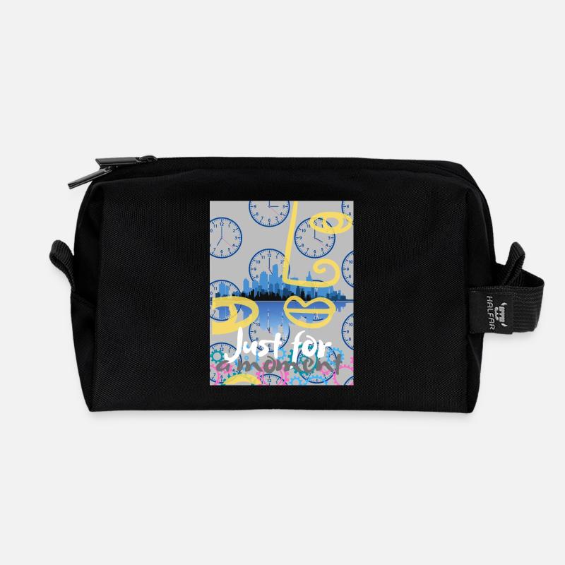 Juste un instant - Trousse de toilette en tissu recyclé - noir