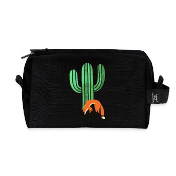 Fuchs - Recycelte Kulturtasche - Schwarz - Vorne