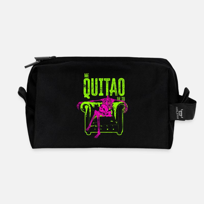 Ich habe alles aufgegeben - Recycelte Kulturtasche - Schwarz
