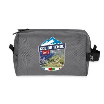 Col de Tende | Colle di Tenda Autocollant - Trousse de toilette en tissu recyclé - anthracite - Devant
