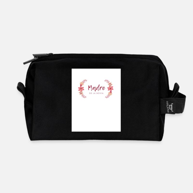 Mutter der Blumenbraut - Recycelte Kulturtasche - Schwarz