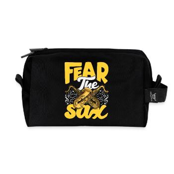 Saxofon - Recycelte Kulturtasche - Schwarz - Vorne