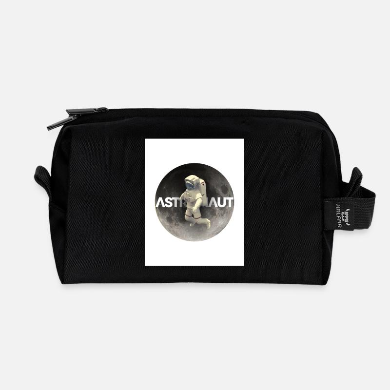 Astronaut - Recycelte Kulturtasche - Schwarz