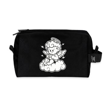 Rage Gaming Cherub – Angry Angel Gambles - Recycled Toiletry Zip Bag - black - Front