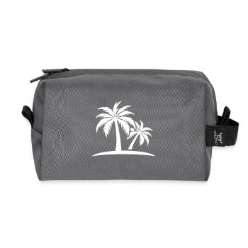 Palm Island - Recycled Toiletry Zip Bag - anthracite - Front