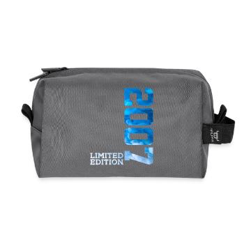 19TH BIRTHDAY LIMITED EDITION 2007 - Recycled Toiletry Zip Bag - anthracite - Front