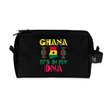DNA Ghana Afrikanische Länder Afrika Ghana - Recycelte Kulturtasche - Schwarz - Vorne