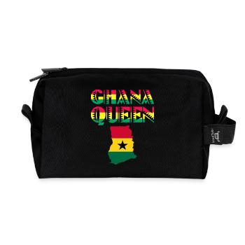 Afrika Königin Ghana Ghana Ghana Frau - Recycelte Kulturtasche - Schwarz - Vorne
