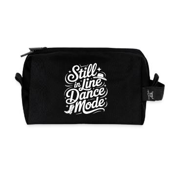 Toujours en mode danse en ligne Conception de danse linéaire - Trousse de toilette en tissu recyclé - noir - Devant