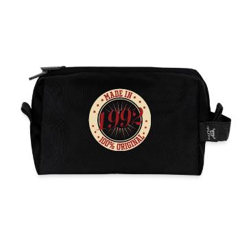 Made in 1992 the original - Recycled Toiletry Zip Bag - black - Front