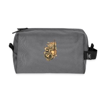 Music Instruments - Recycled Toiletry Zip Bag - anthracite - Front
