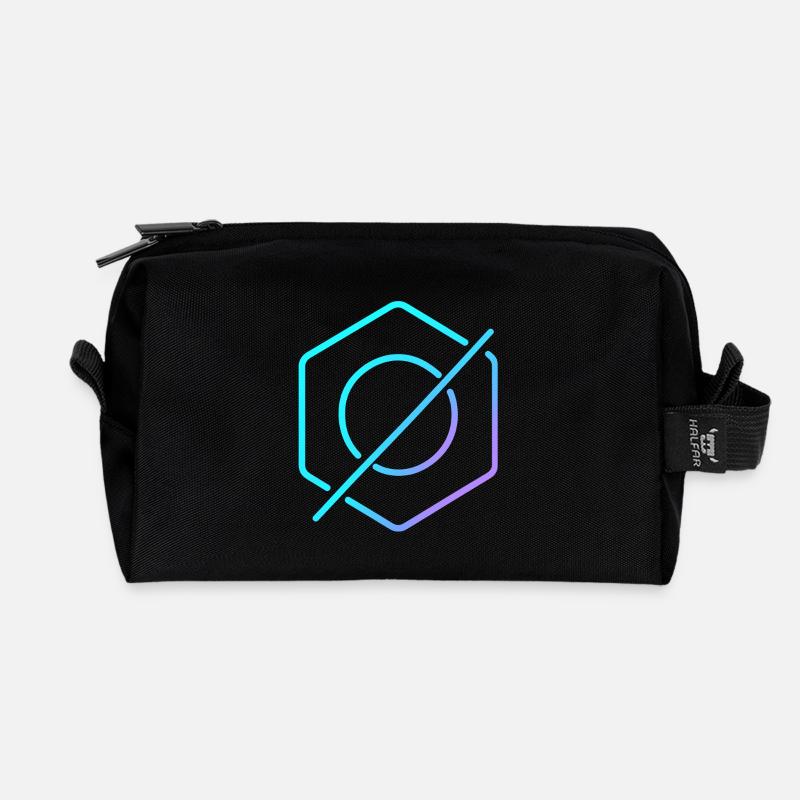 Neon Equilibrium - Recycelte Kulturtasche - Schwarz